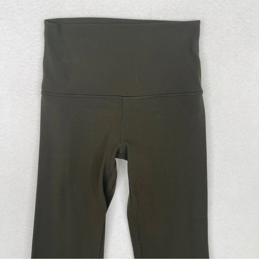 Lululemon Align Crop Pants 21 Dark Olive Size 2